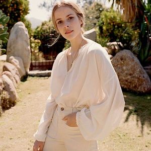 DÔEN Jane Blouse in Sea Salt